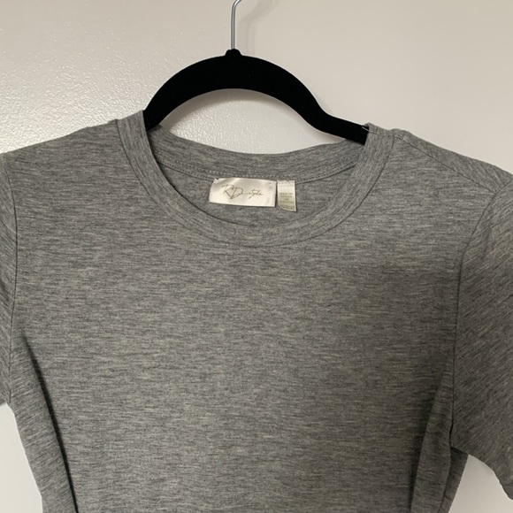 Grey Tie Dress - Picture 2 of 5